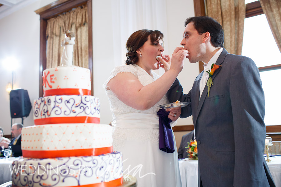 the-grand-ballroom-butler-pa-wedding-photographer-46 Cutting the cake after dinner at wedding